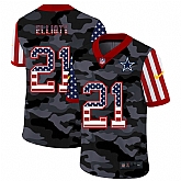 Nike Dallas Cowboys 21 Elliott 2020 USA Camo Salute to Service Limited Jersey zhua,baseball caps,new era cap wholesale,wholesale hats